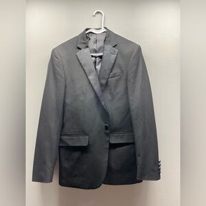JF J.Ferrar Black Slim Fit Men’s Suit Jacket Sport Coat Blazer 38R